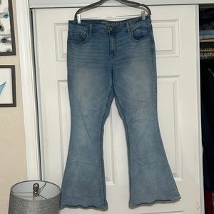 American eagle outfitters flare stretch jeans